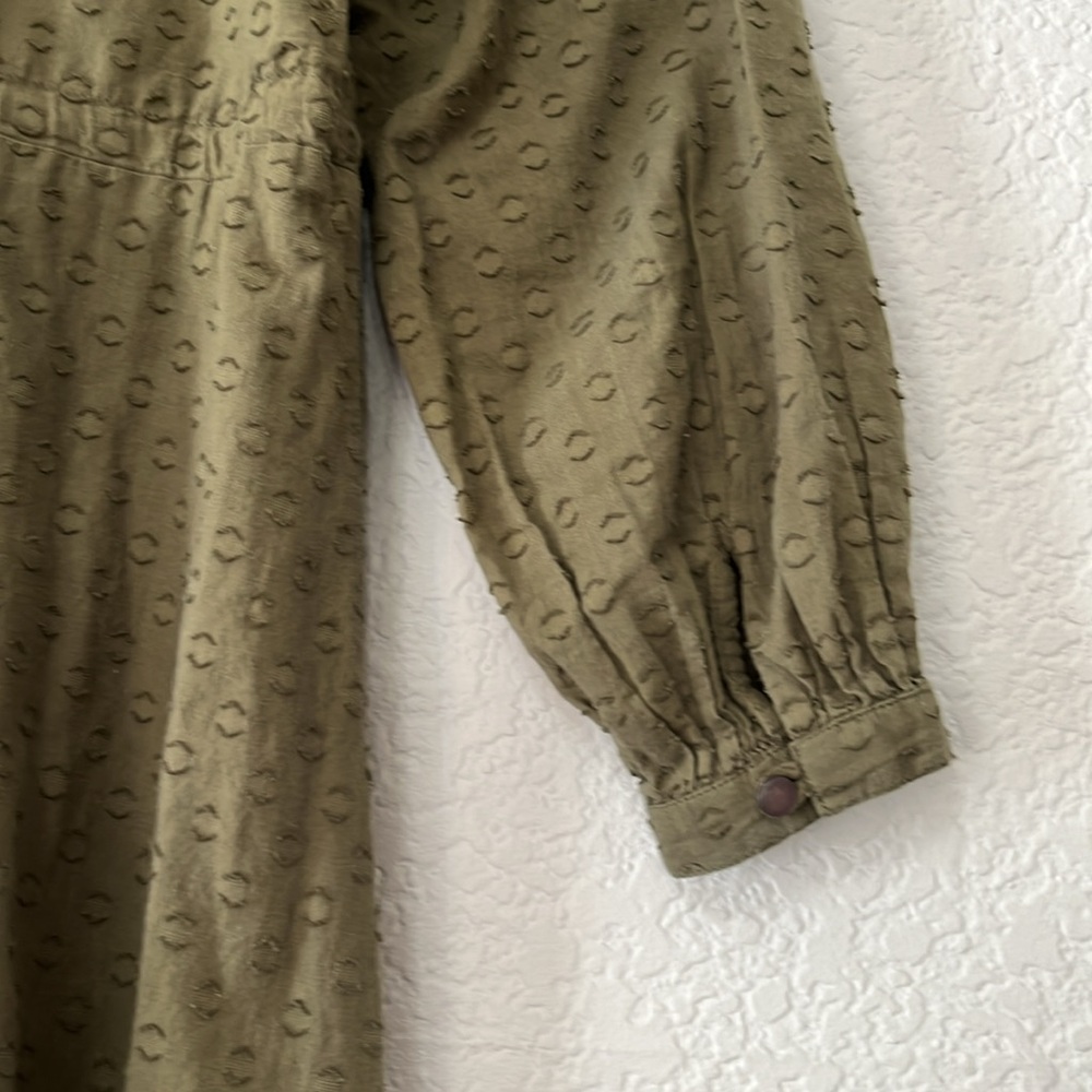 Emerson Fry Frances 3 Swiss Dot Moss Maxi Dress - Picture 11 of 15
